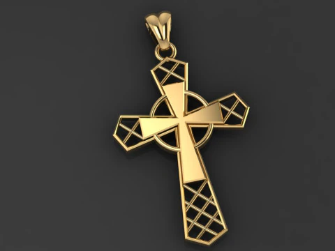CROSS STYLE PENDANT MODEL 3D Print Model