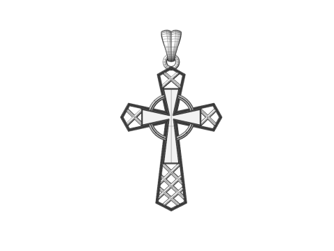 CROSS STYLE PENDANT MODEL 3D 프린트 모델