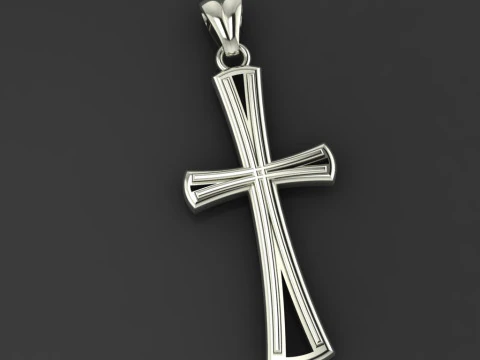 CROSS STYLE PENDANT MODEL 3D Print Model