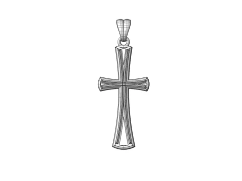 CROSS STYLE PENDANT MODEL 3D Print Model