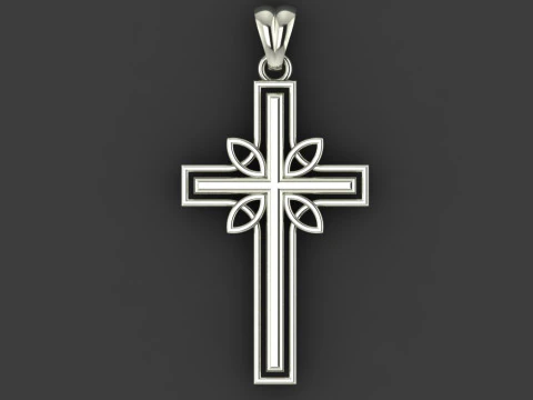 CROSS STYLE PENDANT MODEL 3D Print Model