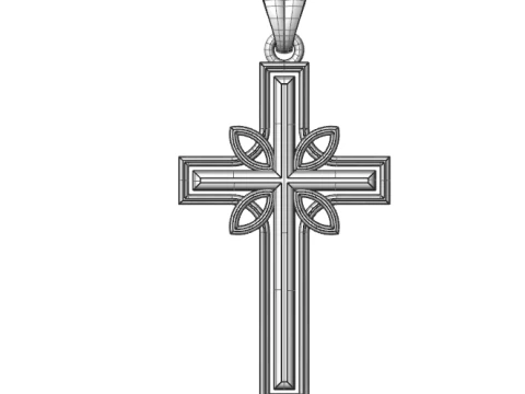 CROSS STYLE PENDANT MODEL 3D Print Model