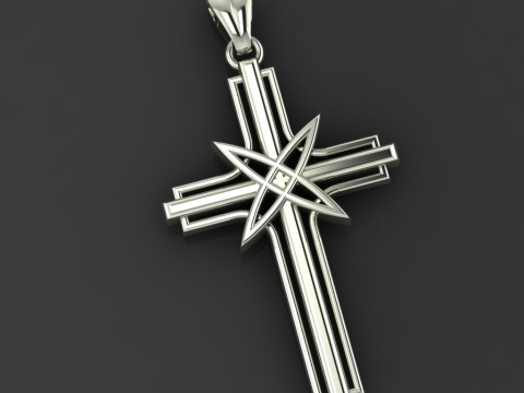 CROSS STYLE PENDANT MODEL Modello di stampa 3D
