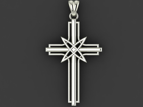 CROSS STYLE PENDANT MODEL Modello di stampa 3D