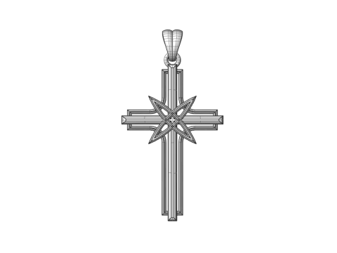 CROSS STYLE PENDANT MODEL Modello di stampa 3D