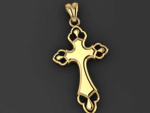 CROSS STYLE PENDANT Modello di stampa 3D