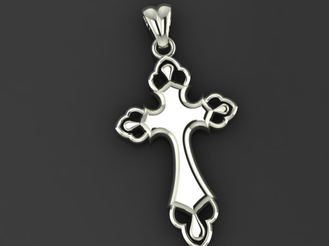 CROSS STYLE PENDANT Modello di stampa 3D
