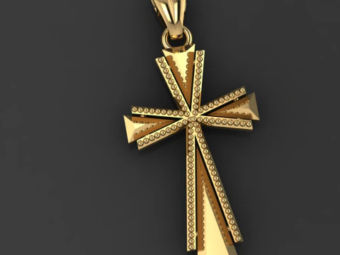 PINGENTE ESTILO CRUZADO Modelo de Impressão 3D