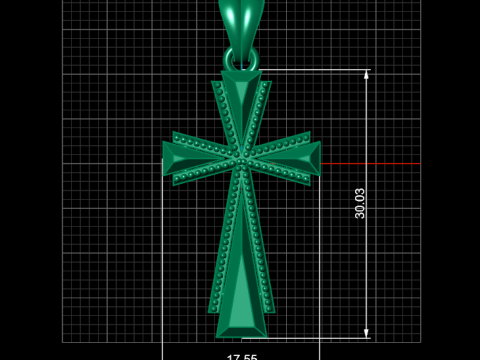 CROSS STYLE PENDANT Modèles 3D en vedette