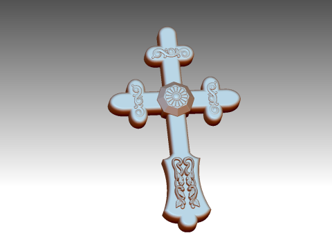 CROSS STYLE PENDANT 3D Принт Модель