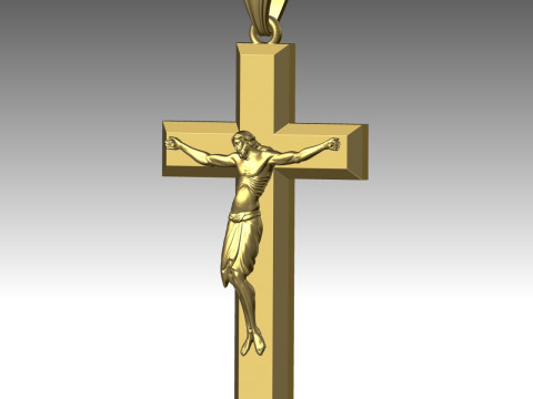 CROSS STYLE PENDANT Model Cetak 3D