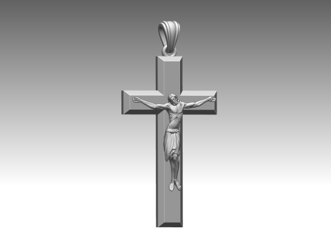 CROSS STYLE PENDANT Model Cetak 3D