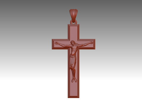 CROSS STYLE PENDANT Model Cetak 3D