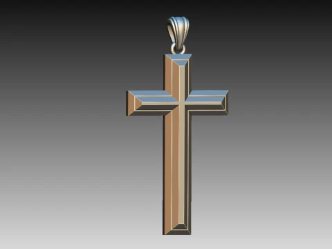 PINGENTE ESTILO CRUZADO Modelo de Impressão 3D
