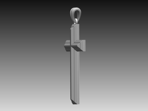 CROSS STYLE PENDANT 3D Baskı Modeli