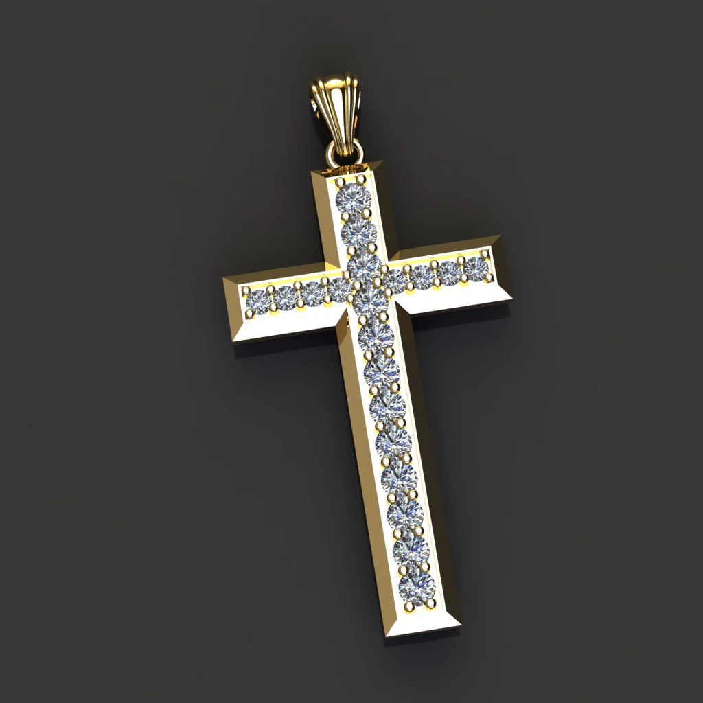 CROSS STYLE PENDANT 3D Print Model .c4d .max .obj .3ds .fbx .stl .blend