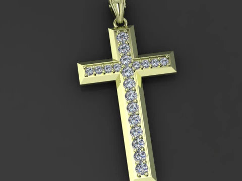 CROSS STYLE PENDANT 3D Print Model