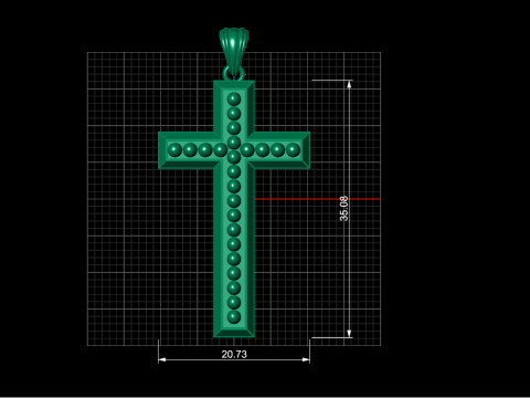 CROSS STYLE PENDANT 3D 打印模型