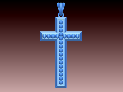 CROSS STYLE PENDANT 3D 打印模型