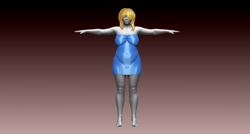 Woman 3D प्रिंट मॉडल .c4d .max .obj .3ds .fbx .stl .blend