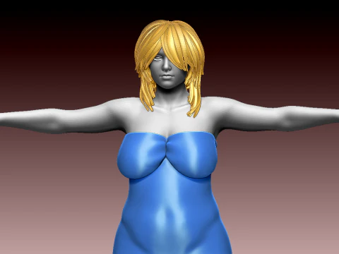 Woman 3D Print Model