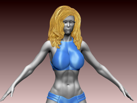 Woman 3D Baskı Modeli