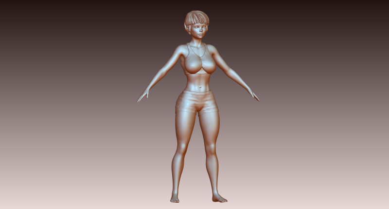 Woman 3D Baskı Modeli .c4d .max .obj .3ds .fbx .stl .blend