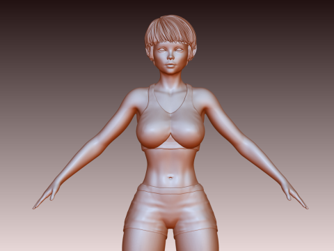 Woman 3D Baskı Modeli