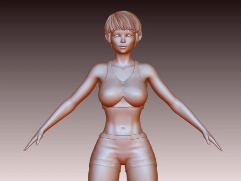 Woman 3D Print Model