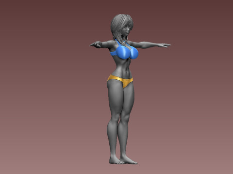 女性 3Dプリントモデル