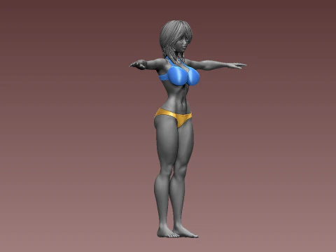 Woman 3D Print Model