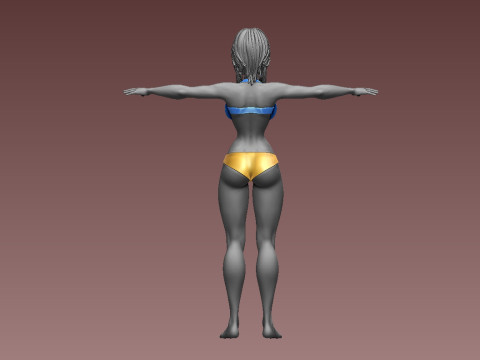 女性 3Dプリントモデル