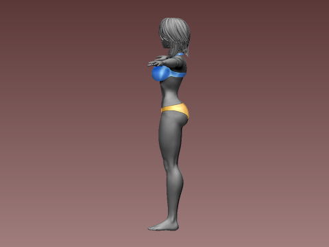 女性 3Dプリントモデル