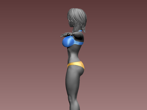 女性 3Dプリントモデル