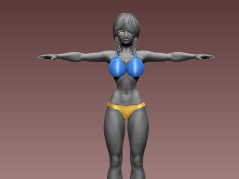 女性 3Dプリントモデル