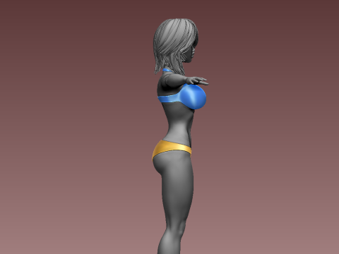 女性 3Dプリントモデル