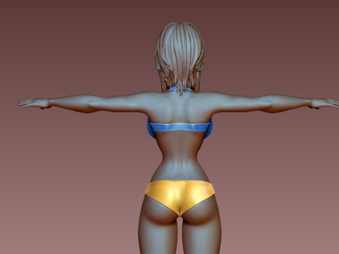 女性 3Dプリントモデル