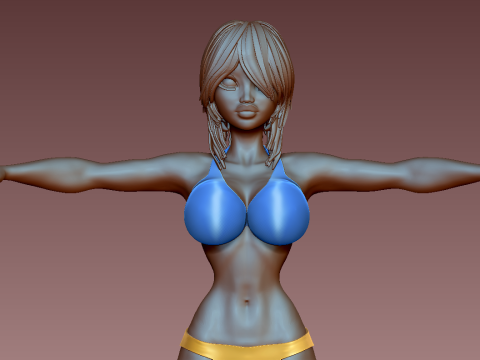 女性 3Dプリントモデル