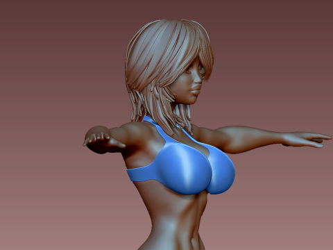 女性 3Dプリントモデル