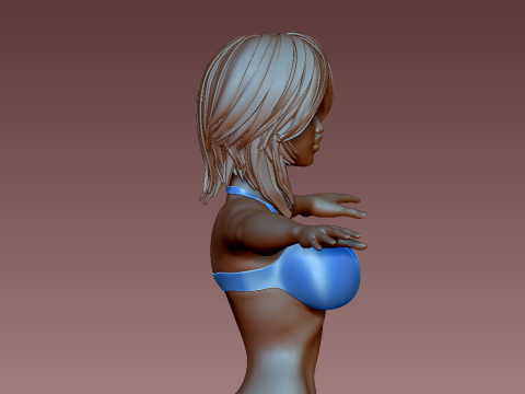 女性 3Dプリントモデル