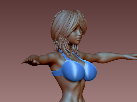 女性 3Dプリントモデル