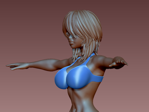 女性 3Dプリントモデル