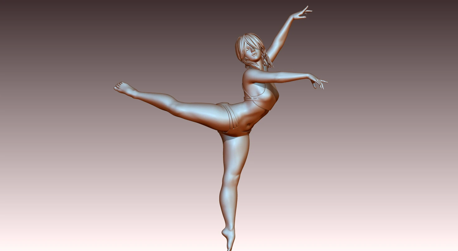 Woman 3D Print Model .c4d .max .obj .3ds .fbx .stl .blend 