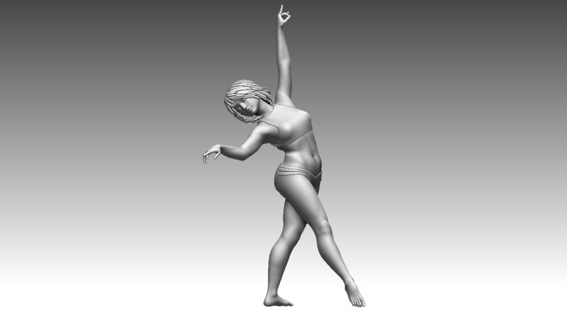 Woman 3D Print Model .c4d .max .obj .3ds .fbx .stl .blend 