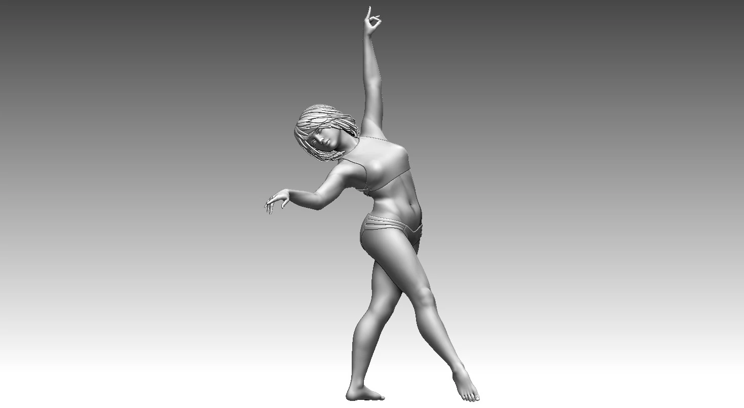 Woman 3D Print Model .c4d .max .obj .3ds .fbx .stl .blend 