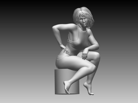 Woman 3Dプリントモデル