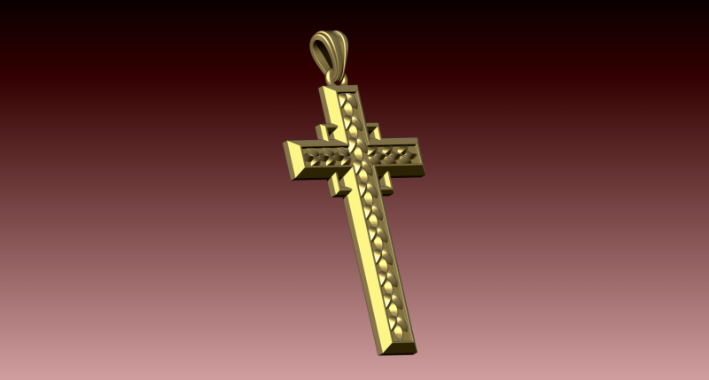 CROSS STYLE PENDANT 3D printmodel .c4d .max .obj .3ds .fbx .stl .blend 