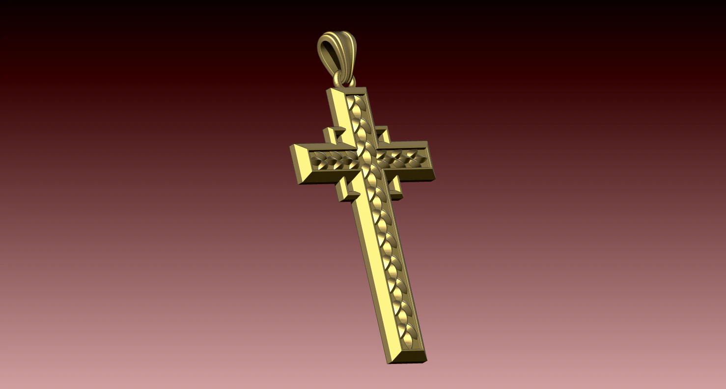 CROSS STYLE PENDANT 3D Print Model .c4d .max .obj .3ds .fbx .stl .blend