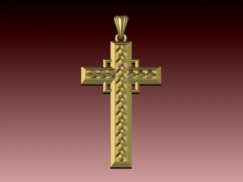 CROSS STYLE PENDANT 3D Print Model