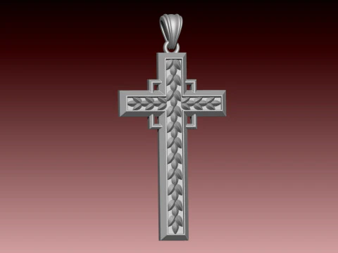 CROSS STYLE PENDANT 3D Print Model